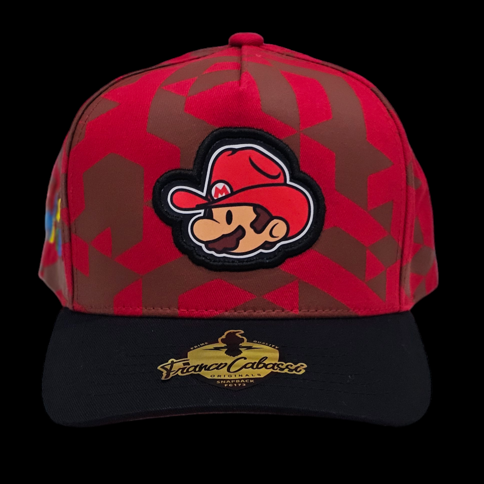 GORRA MARIO SOMBRERO, PIXEL ROJO