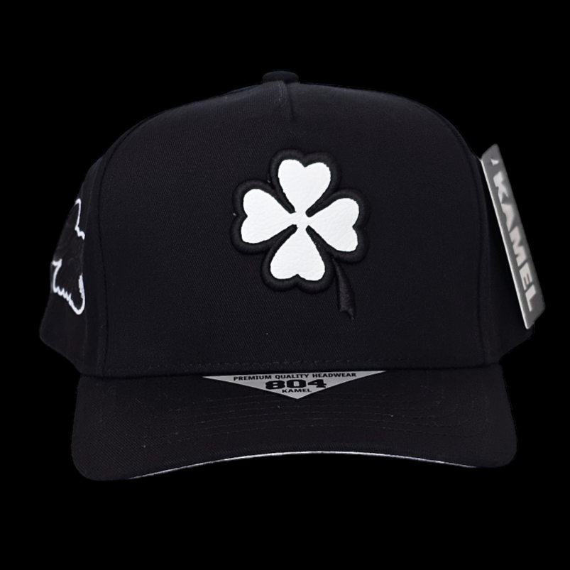 GORRA LOGO TREBOL VINIL, NEGRA/VISERA CAMU BLANCO