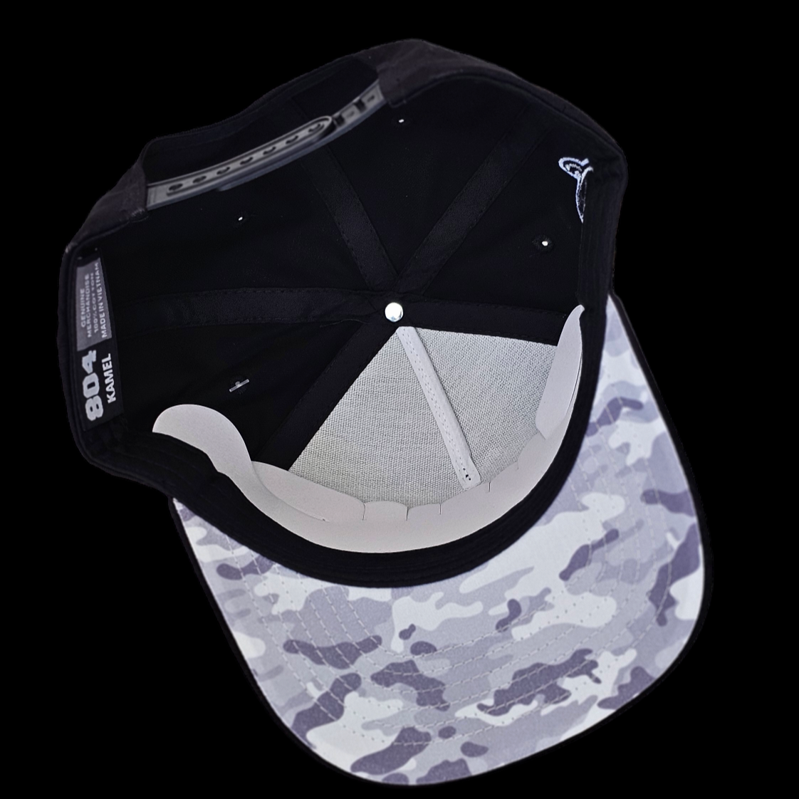 GORRA LOGO TREBOL VINIL, NEGRA/VISERA CAMU BLANCO