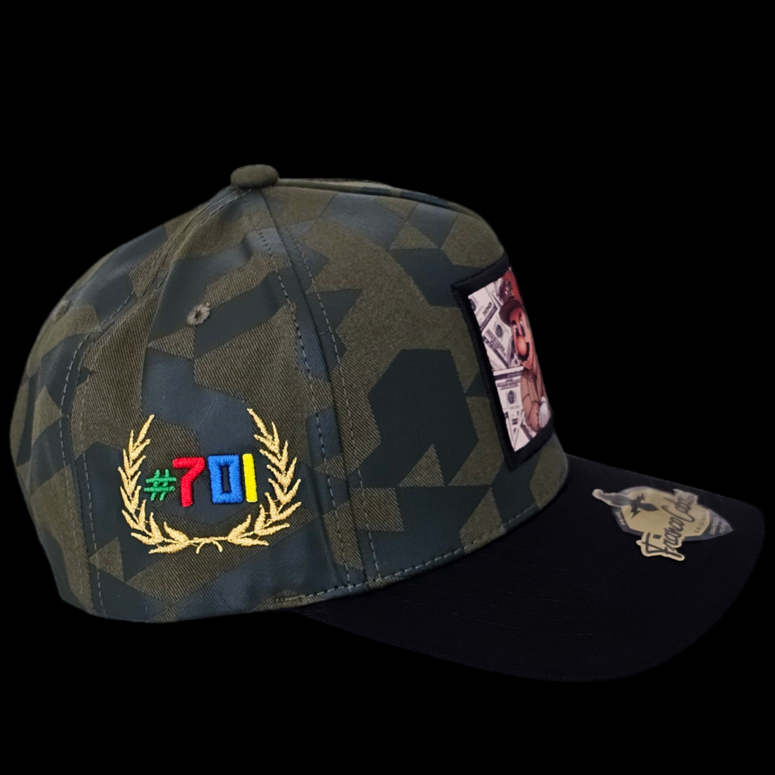 GORRA LOGO CHAPO BROS BILLETES, PIXEL VERDE