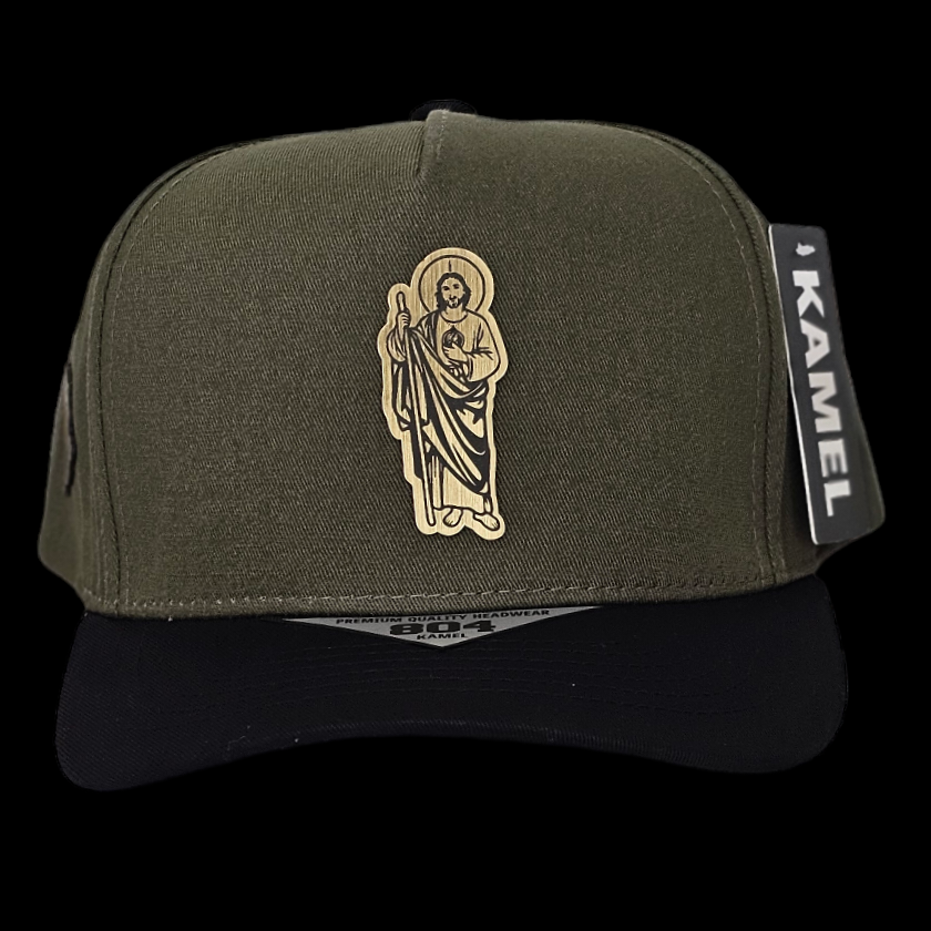 GORRA SAN JUDAS VERDEOLIVO/NEGRA