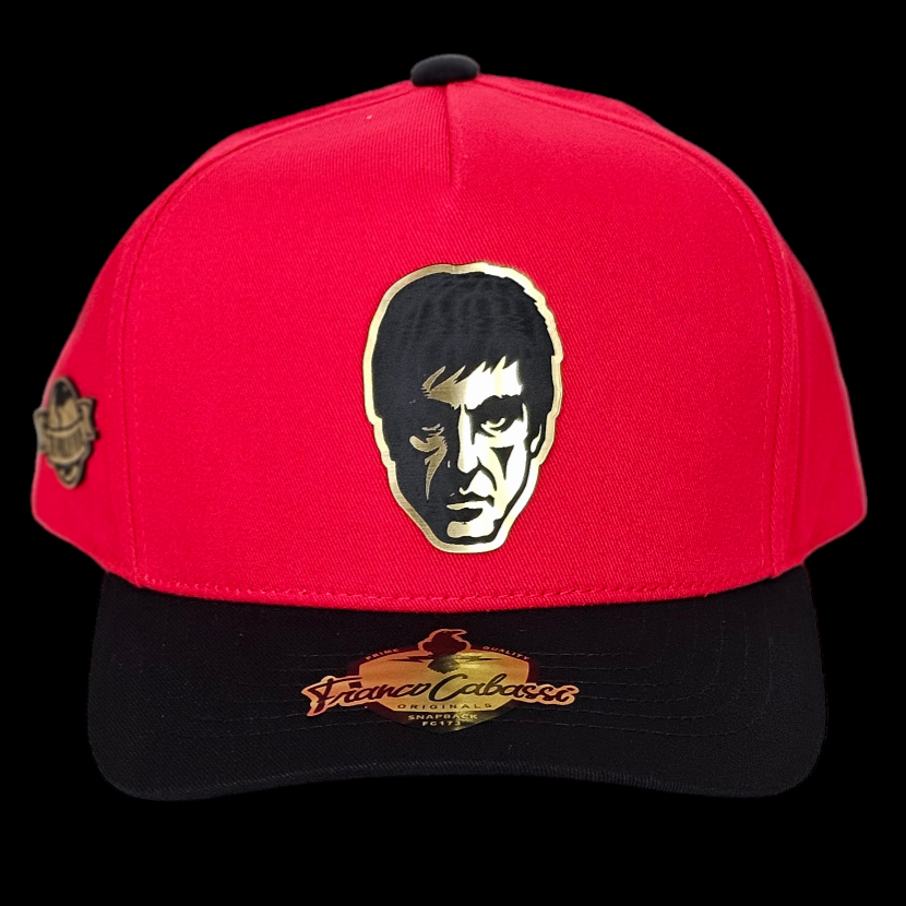 GORRA SCARFACE ROJA/NEGRA