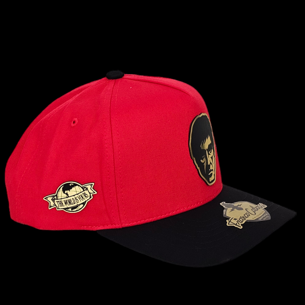 GORRA SCARFACE ROJA/NEGRA